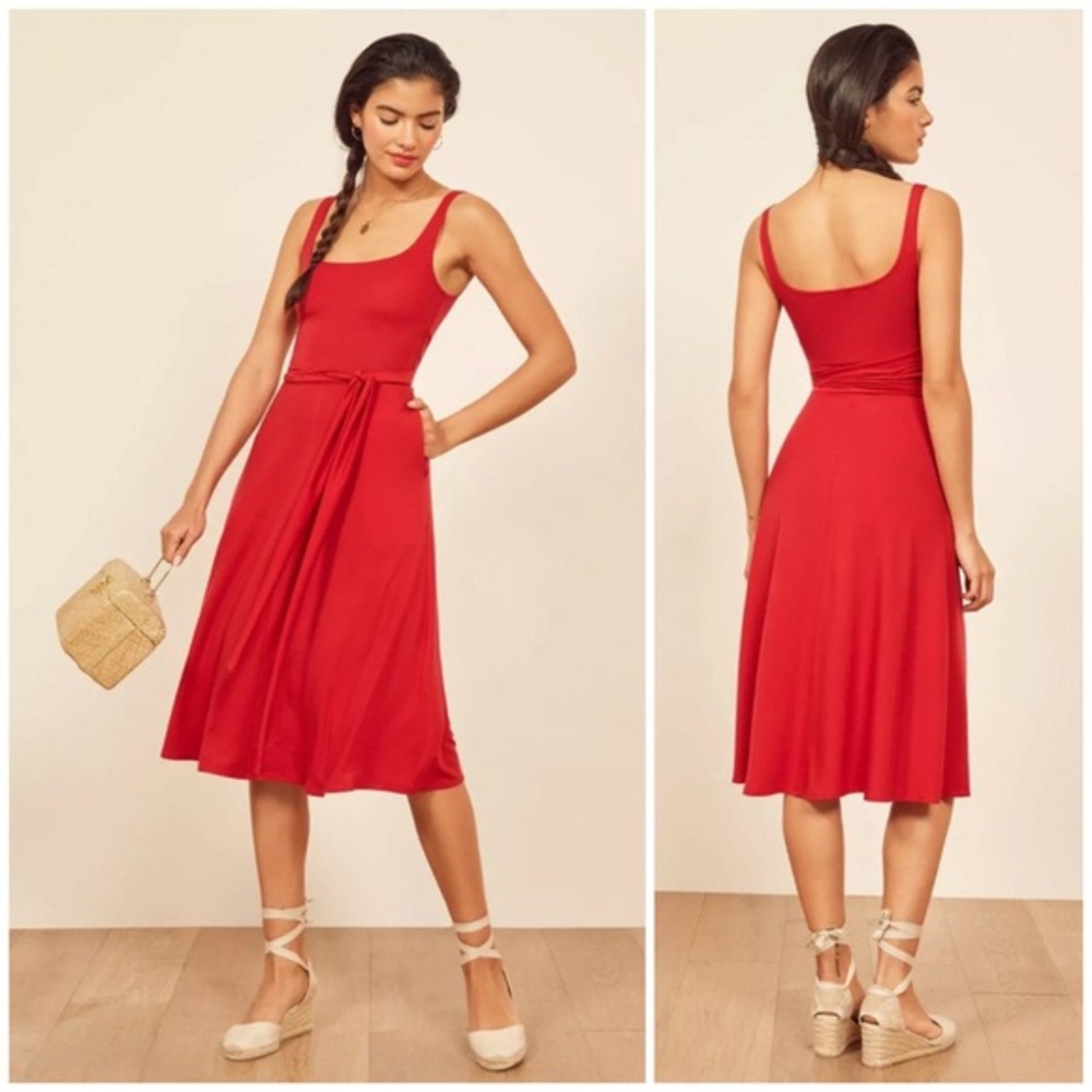 Reformation August Midi Dress